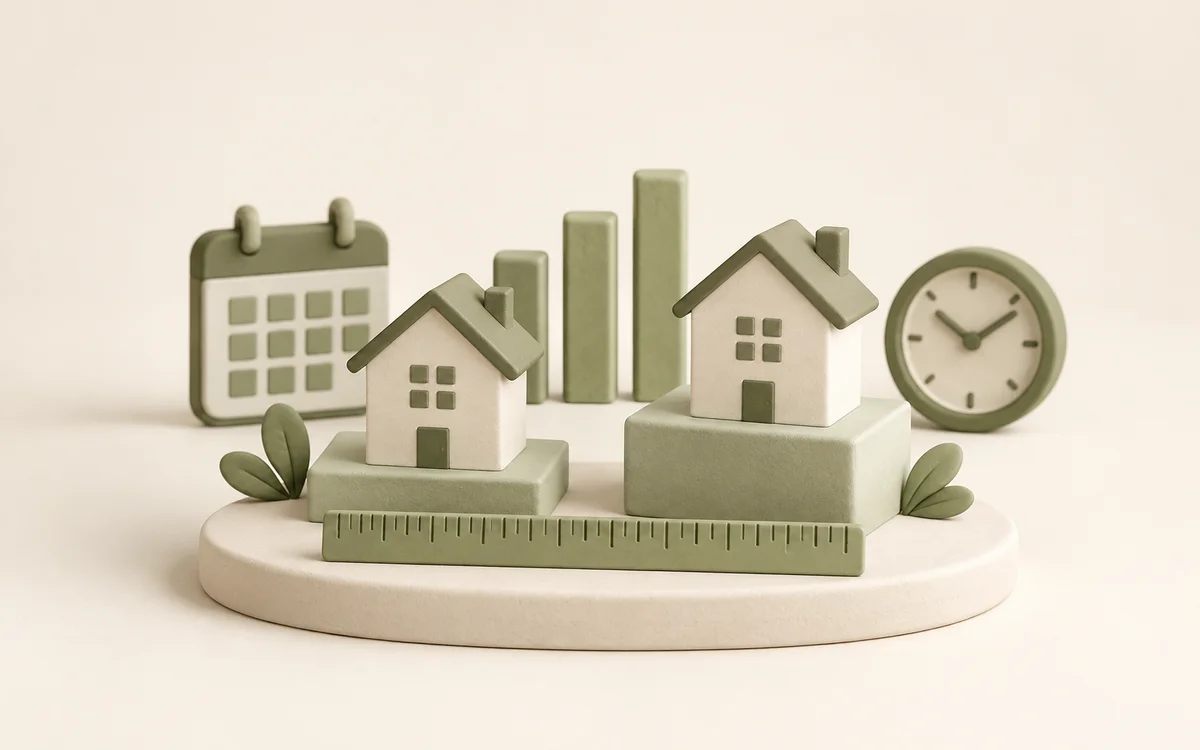 Editorial illustration accompanying Compare property observations with their units intact
